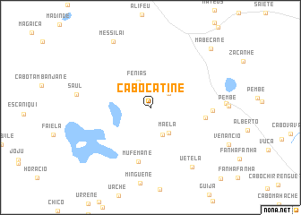 map of Cabo Catine