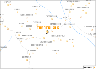 map of Cabo Cavala