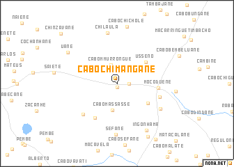 map of Cabo Chimangane