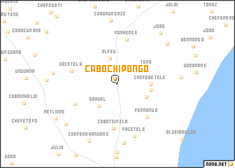 map of Cabo Chipongo