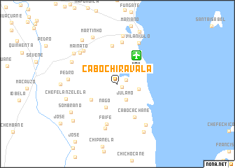 map of Cabo Chiravala