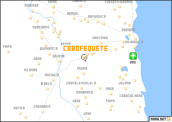 map of Cabo Fequete