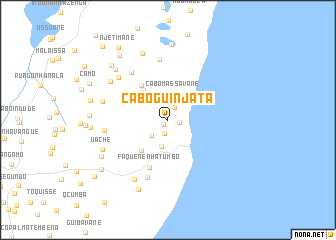 map of Cabo Guinjata