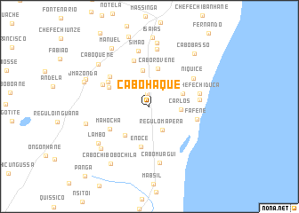 map of Cabo Haque