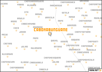 map of Cabo Mabunguane