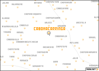 map of Cabo Macarringa