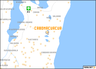 map of Cabo Macuácua