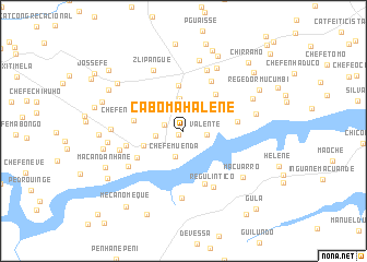 map of Cabo Mahalene