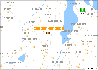 map of Cabo Mahangage