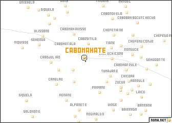 map of Cabo Mahate