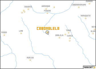 map of Cabo Malela