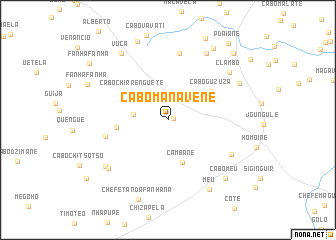 map of Cabo Manavene