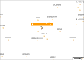 map of Cabo Mangoro