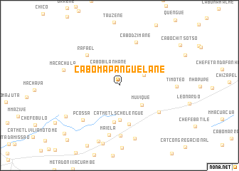map of Cabo Mapanguelane