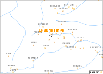 map of Cabo Matimpa