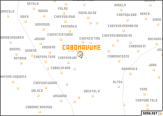 map of Cabo Mavume