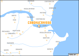 map of Cabo Mucamisse