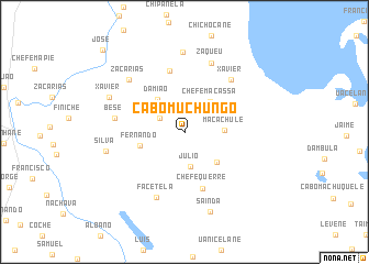 map of Cabo Muchungo