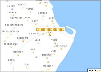 map of Cabo Muchungo