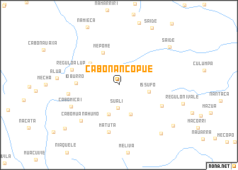 map of Cabo Nancópue