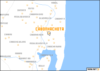 map of Cabo Nhachota