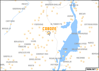 map of Caboré