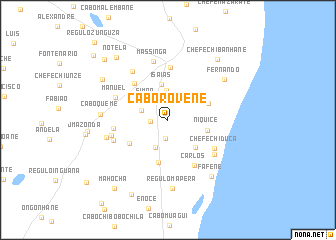 map of Cabo Rovene