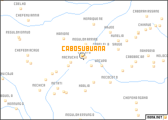 map of Cabo Subuana