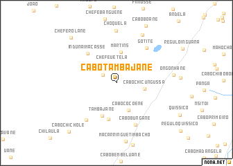 map of Cabo Tambajane