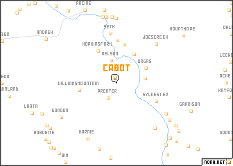 map of Cabot