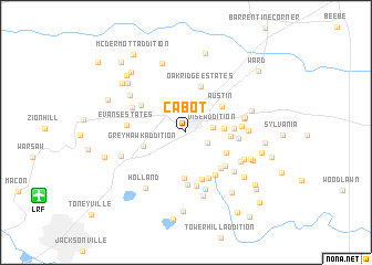 map of Cabot