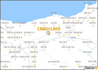 map of Cabovilaño