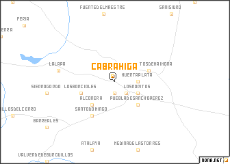 map of Cabrahiga