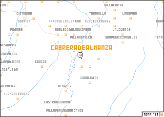 map of Cabrera de Almanza