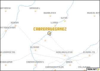 map of Cabrera de Gámez