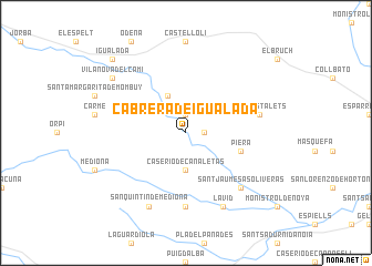 map of Cabrera de Igualada