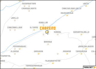 map of Cabrero