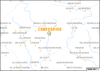map of Cabrespine