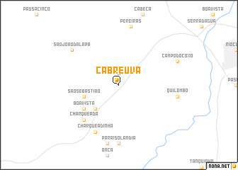 map of Cabreúva
