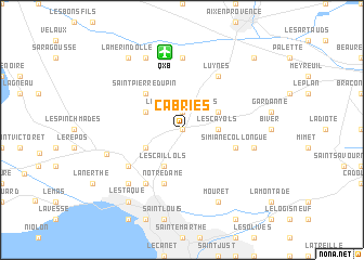 map of Cabriès