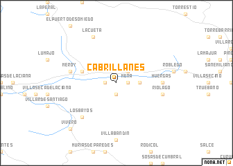 map of Cabrillanes