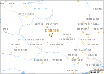 map of Cabris