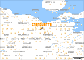 map of Cabrouette