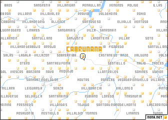 map of Cabruñana