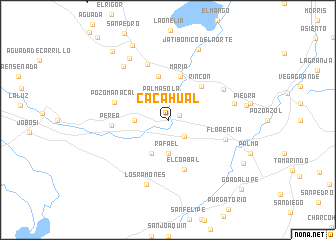 map of Cacahual