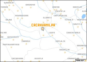 map of Cacahuamilpa