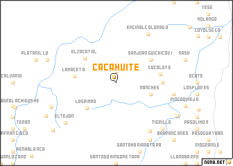 map of Cacahuite