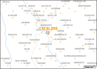 map of Cacalomé