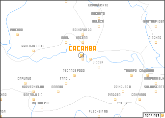 map of Caçamba