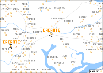 map of Cacante